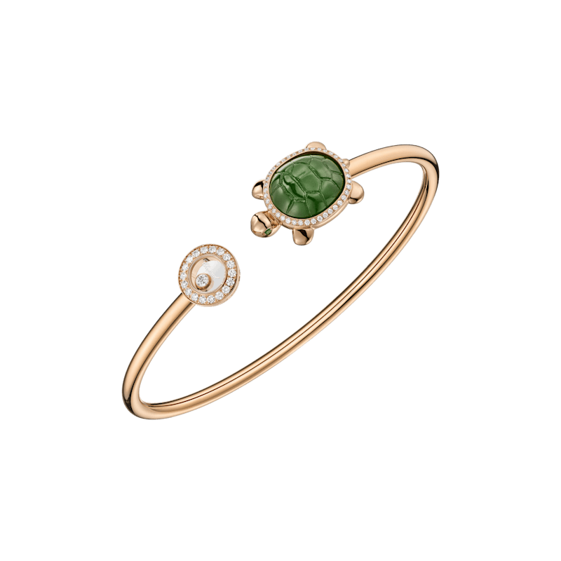 Chopard Diamond Bracelet Happy Diamonds Turtle @85A687-5200 3/4 view