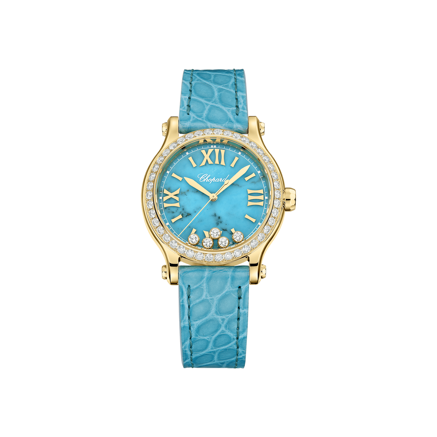 Enlarge Chopard Happy Sport Women Diamond Watch Front view