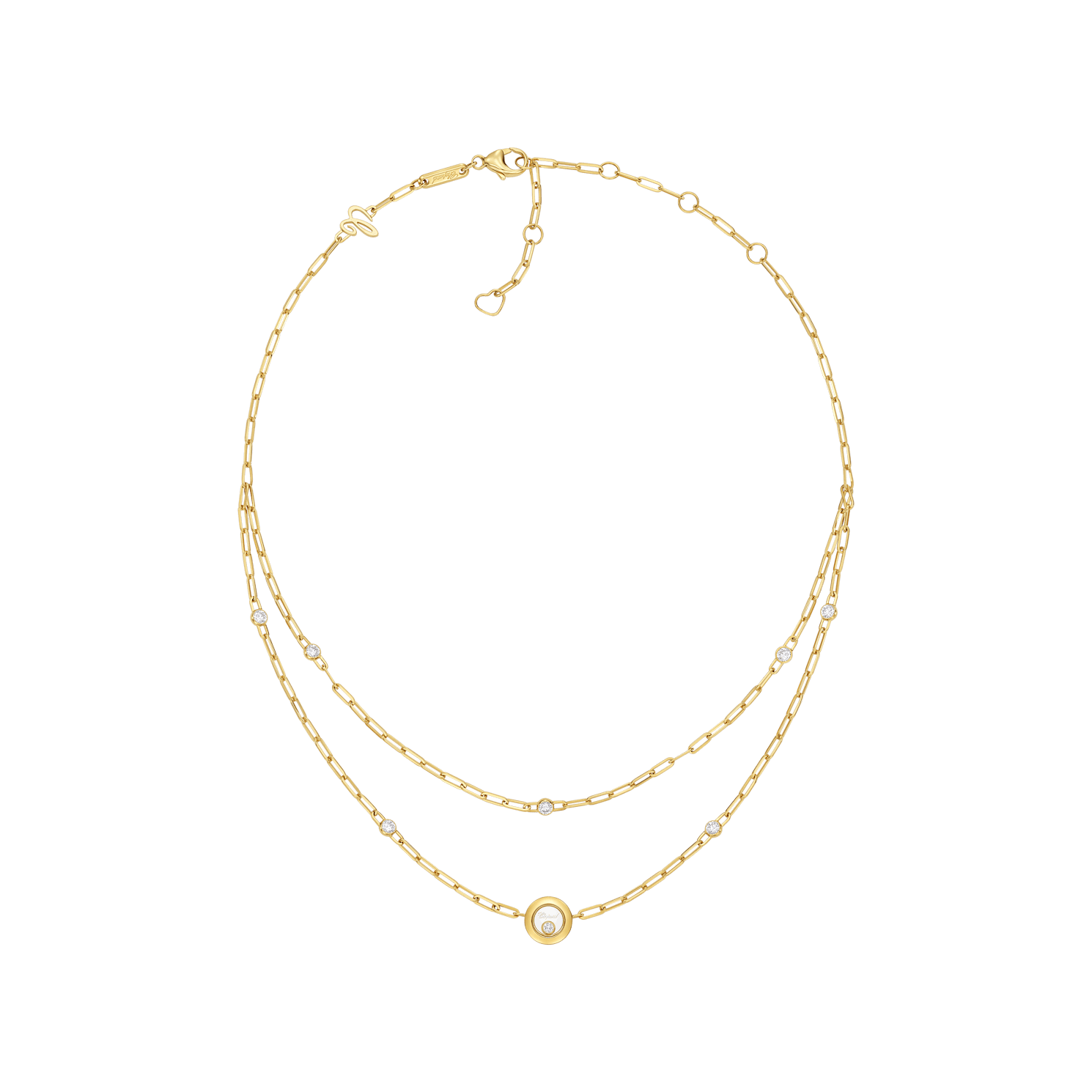 Chopard  necklace Happy Diamonds Icons 81A017-0020 3/4 view