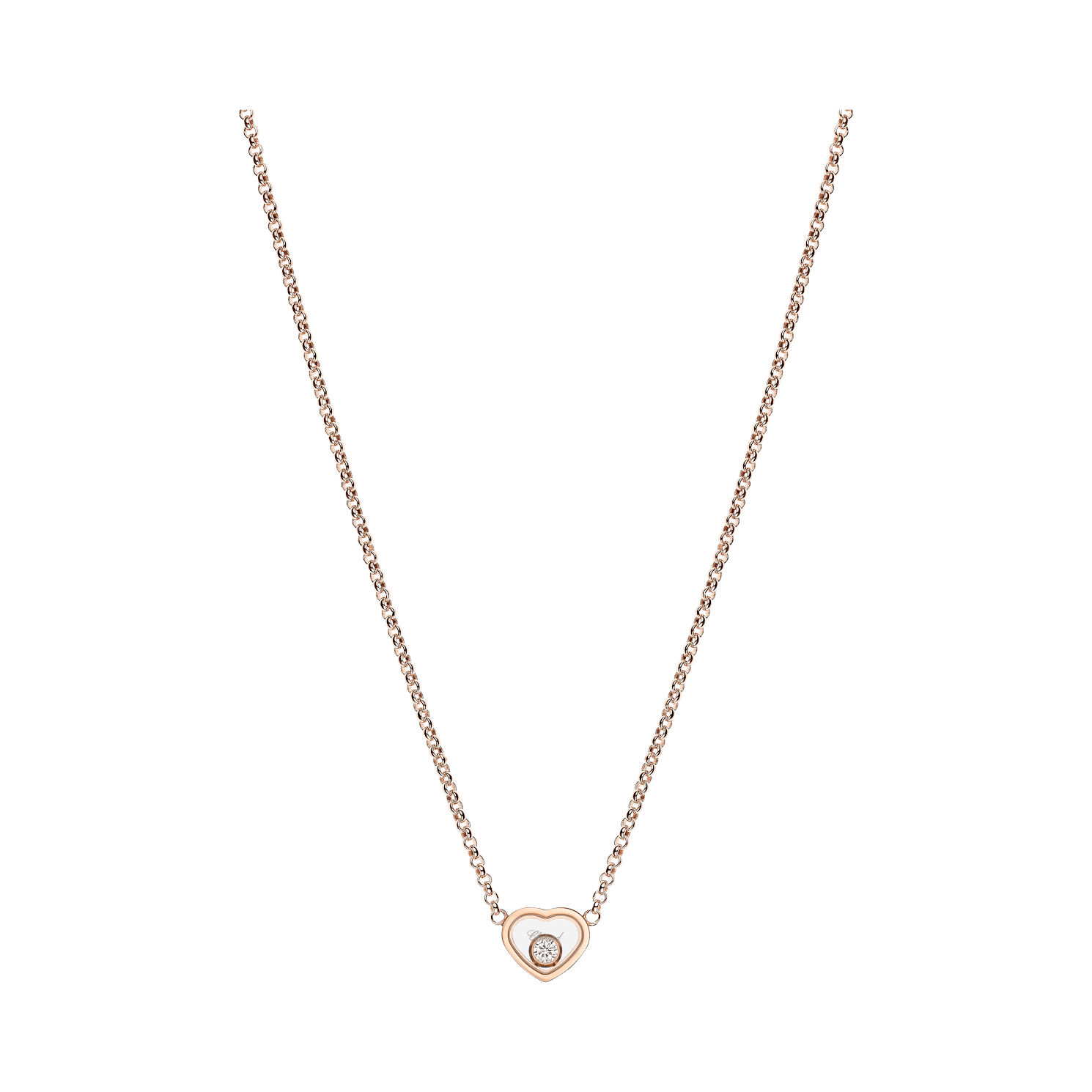 Chopard  necklace My Happy Hearts 81A086-5001 3/4 view