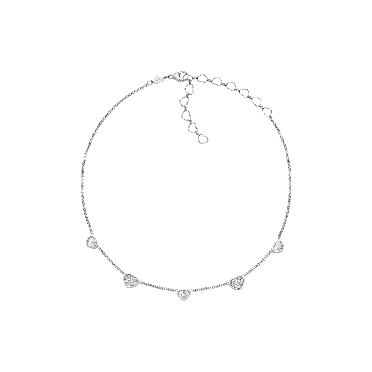 Chopard  necklace My Happy Hearts 81A089-1401 3/4 view