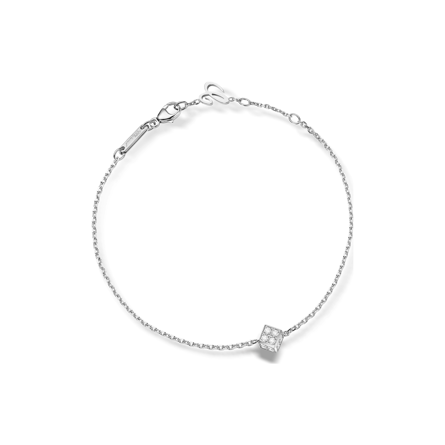 Chopard - سوار ألماس آيس كيوب بي كيوب 85A661-1001 عرض مثبت في حلقة مع المشبك