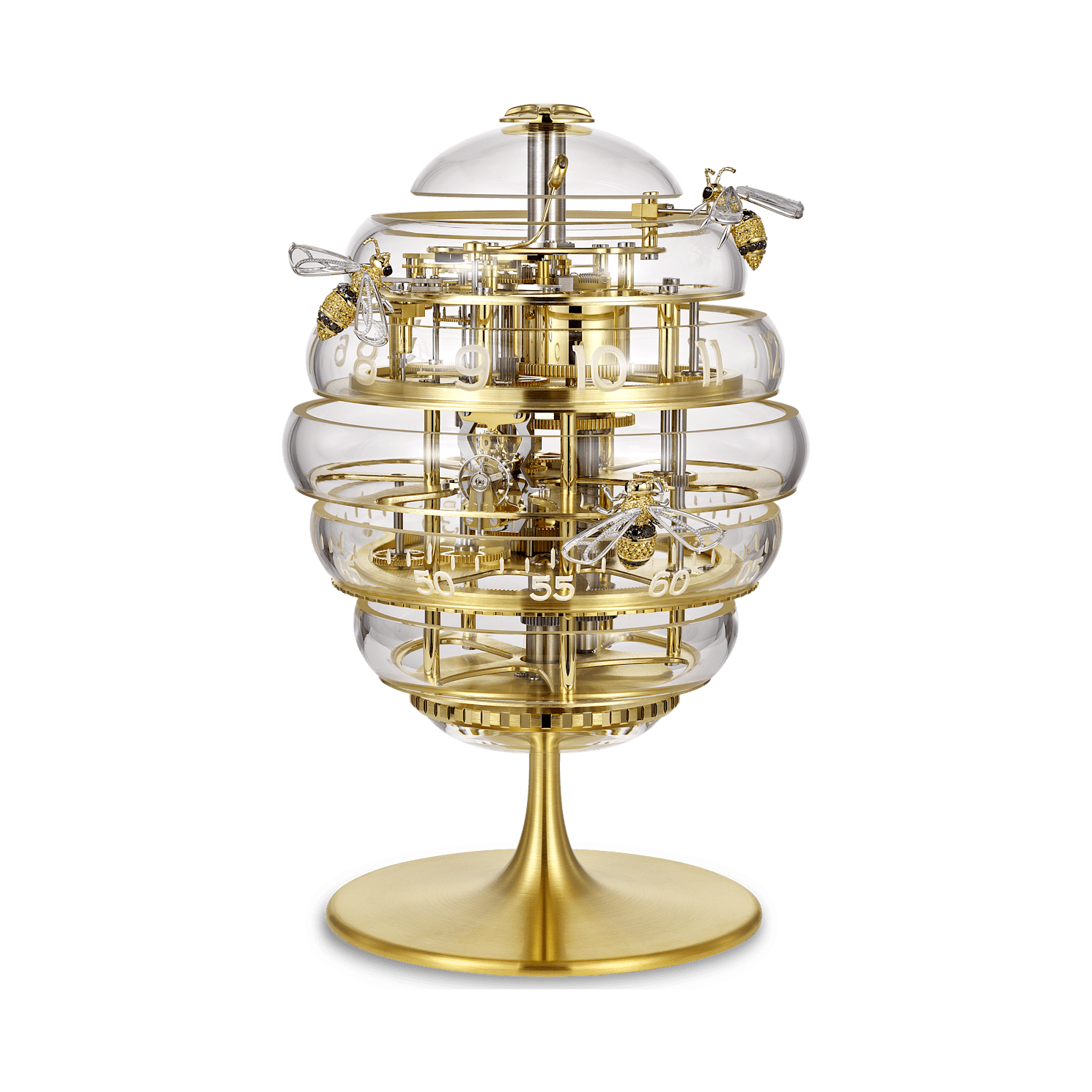 EnlargeThe Beehive Chiming Table Clock