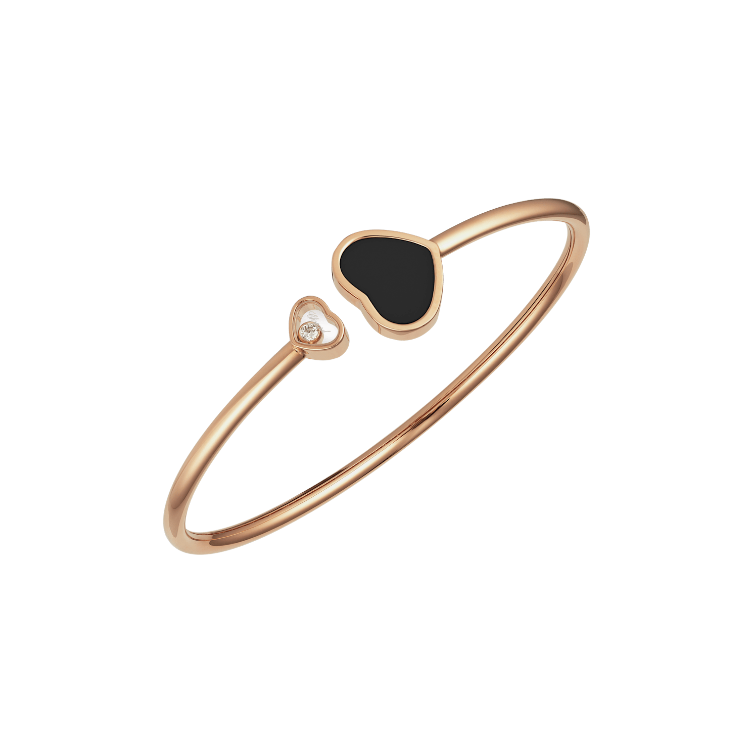 Chopard Bracciale Diamanti  Happy Hearts @857482-5200 vista a tre quarti