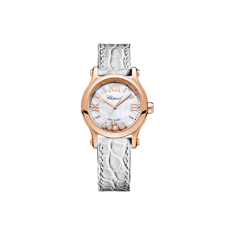 Enlarge {0}Chopard Happy Sport Women Diamond Watch Front view