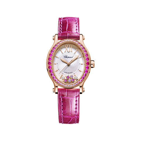 Enlarge {0}Chopard Happy Sport Women Diamond Watch Front view