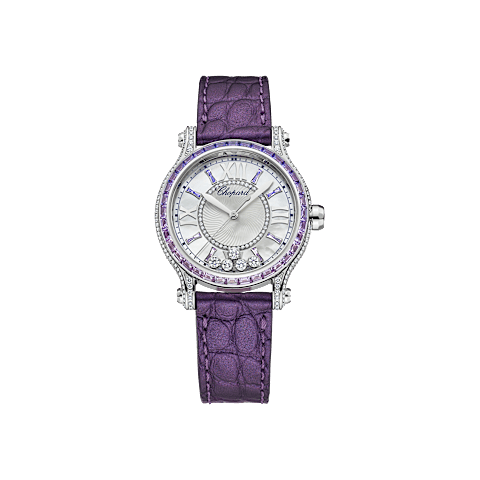 Enlarge {0}Chopard Happy Sport Women Diamond Watch Front view