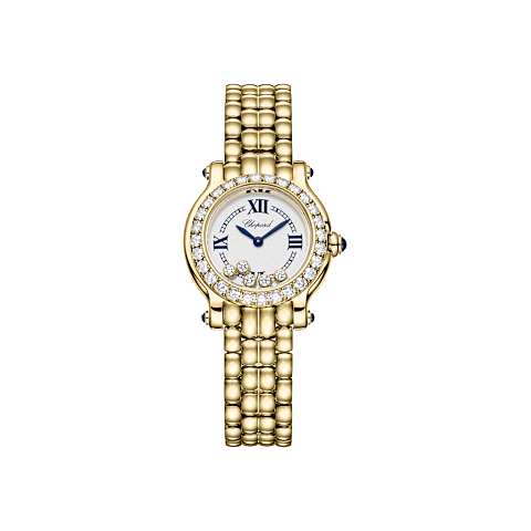 放大 {0}Chopard Happy Sport腕表 女士 钻石 腕表 正面视图