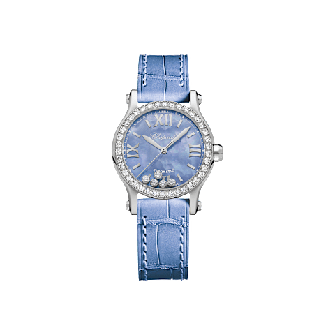 Enlarge {0}Chopard Happy Sport Women Diamond Watch Front view