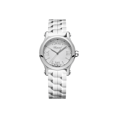 Enlarge {0}Chopard Happy Sport Women Diamond Watch Front view