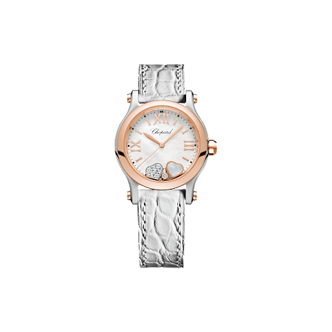 Enlarge {0}Chopard Happy Sport Women Diamond Watch Front view