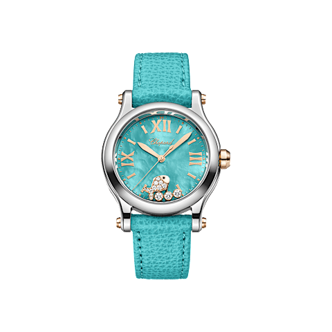 Enlarge {0}Chopard Happy Sport Women Diamond Watch Front view