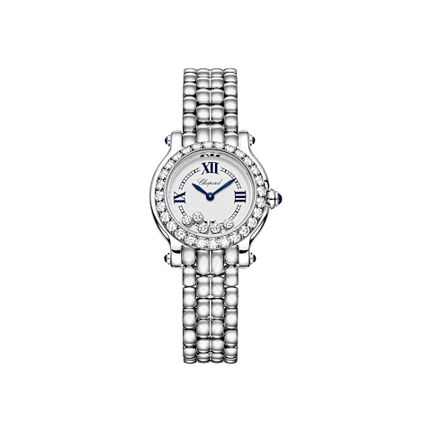 放大 {0}Chopard Happy Sport腕表 女士 钻石 腕表 正面视图