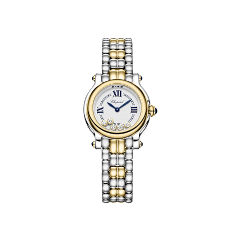 放大 {0}Chopard Happy Sport腕表 女士 钻石 腕表 正面视图