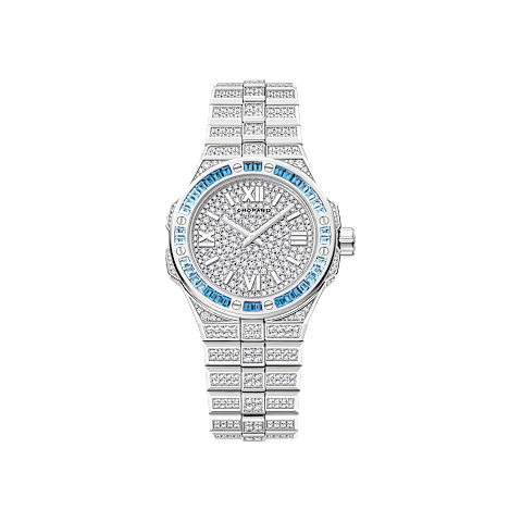 Vergr&ouml;&szlig;ern {0}Chopard Alpine Eagle Damen Diamant Uhr Vorderansicht
