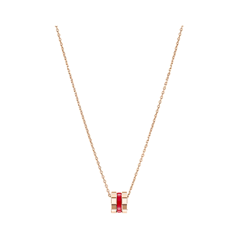放大 {0}Chopard - 吊坠 Ice Cube Red HyCeram&reg; 吊坠 797005-9001 正面视图