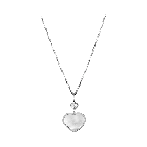 Enlarge {0}Chopard - Diamond Pendant Happy Hearts 797482-1301 front view
