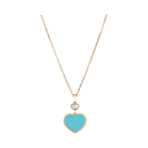 Agrandir {0}Chopard - Pendentif Diamant Happy Hearts 797482-5401 Vue de face