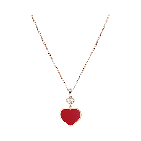 Увеличить {0}Chopard - Подвеска с бриллиантами Happy Hearts 797482-5820 Вид спереди