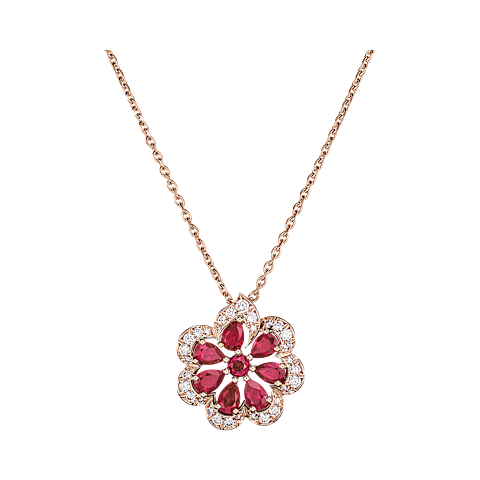 Enlarge {0}Chopard - Diamond Pendant Precious Lace Mini-Frou-Frou 798347-5003 front view