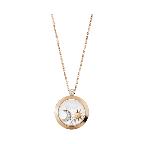 Ingrandisci {0}Chopard - Ciondolo Happy Sun, Moon and Stars 799434-5201 Vista frontale
