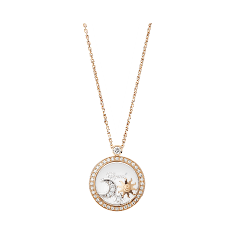 Enlarge {0}Chopard - Pendant Happy Sun, Moon and Stars 799434-5401 front view