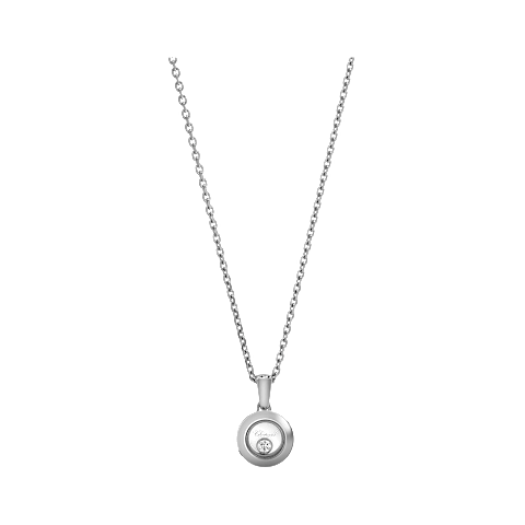 Enlarge {0}Chopard - Diamond Pendant Happy Diamonds Icons 79A017-1001 front view