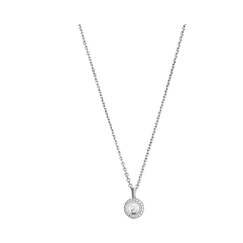 Enlarge {0}Chopard - Diamond Pendant Happy Diamonds Icons 79A017-1201 front view