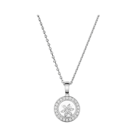 Enlarge {0}Chopard - Diamond Pendant Happy Snowflakes 79A018-1301 front view