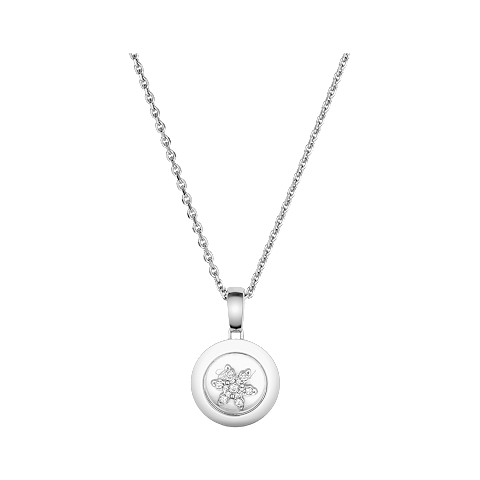 Увеличить {0}Chopard - Подвеска с бриллиантами Happy Snowflakes 79A018-1401 Вид спереди