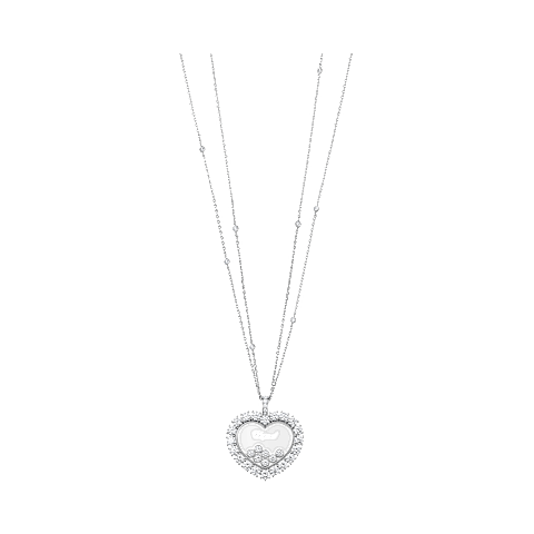Enlarge {0}Chopard - Diamond Pendant Happy Diamonds Icons Joaillerie 79A049-1001 front view