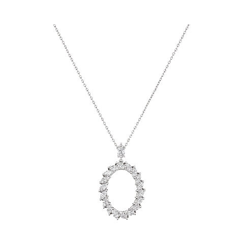放大 {0}Chopard - 钻石 吊坠 L'Heure du Diamant Marquise 79A061-1001 正面视图