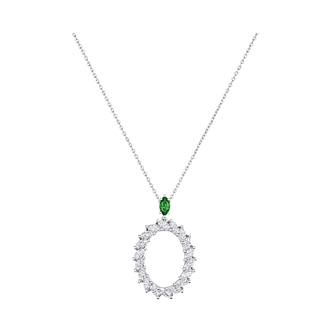 Enlarge {0}Chopard - Diamond Pendant L'Heure du Diamant Marquise 79A061-1401 front view