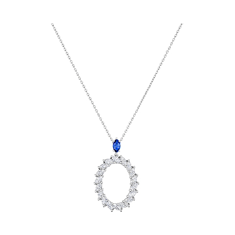 Enlarge {0}Chopard - Diamond Pendant L'Heure du Diamant Marquise 79A061-1501 front view