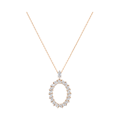 放大 {0}Chopard - 钻石 吊坠 L'Heure du Diamant Marquise 79A061-5001 正面视图