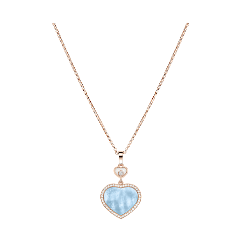 Enlarge {0}Chopard - Diamond Pendant Happy Hearts 79A074-5340 front view