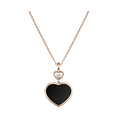 Enlarge {0}Chopard - Diamond Pendant Happy Hearts 79A075-5201 front view