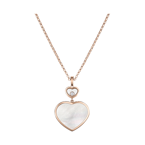 放大 {0}Chopard - 钻石 吊坠 Happy Hearts 79A075-5301 正面视图