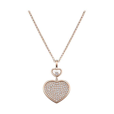 EnlargeChopard - Diamond Pendant Happy Hearts 79A075-5901 front view