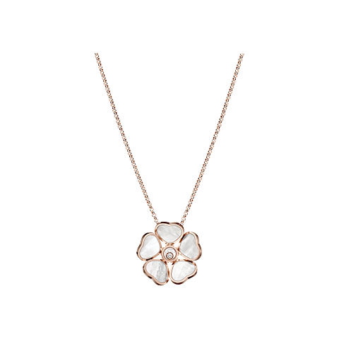 Enlarge {0}Chopard - Pendant Happy Hearts Flowers 79A085-5301 front view