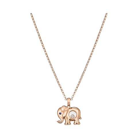 Ingrandisci {0}Chopard - Ciondolo Diamanti Happy Diamonds Elefante 79A189-5001 Vista frontale