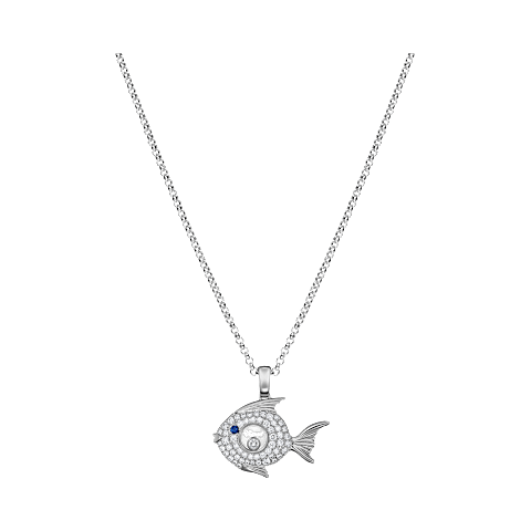 放大 {0}Chopard - 钻石 吊坠 Happy Diamonds Fish 79A205-1201 正面视图