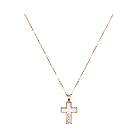EnlargeChopard - Diamond Pendant Happy Diamonds Cross 79A409-5001 front view
