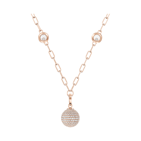 Enlarge {0}Chopard - Diamond Pendant Happy Diamonds Planet 79A619-5901 front view
