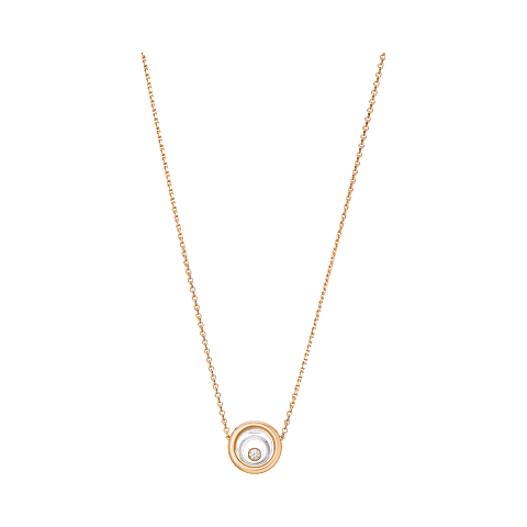 Enlarge {0}Chopard - Diamond Necklace Happy Spirit 818230-9001 front view