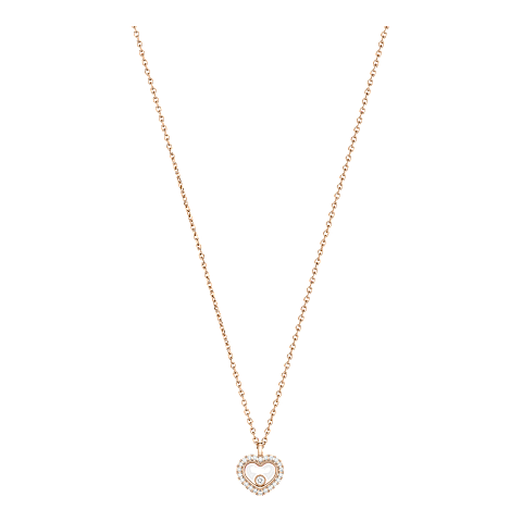 Enlarge Chopard - Diamond Necklace Happy Diamonds Icons 81A192-5201 front view