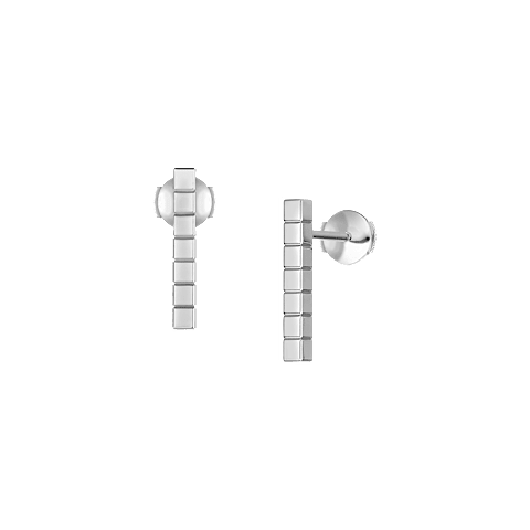 放大 {0}Chopard - 耳环 Ice Cube 837702-1001 正面及3/4视图