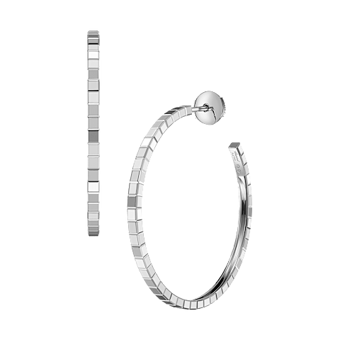 Enlarge {0}Chopard - Earrings Ice Cube 837702-1007 front & 3/4 view