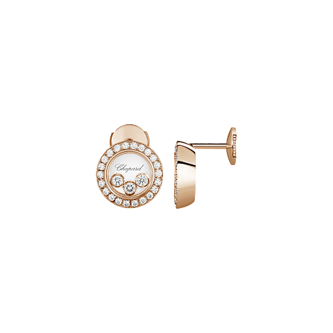 تكبير {0}Chopard - ألماس أقراط هابي دايموندز آيكونز 83A018-5201  عرض أمامي وجانبي