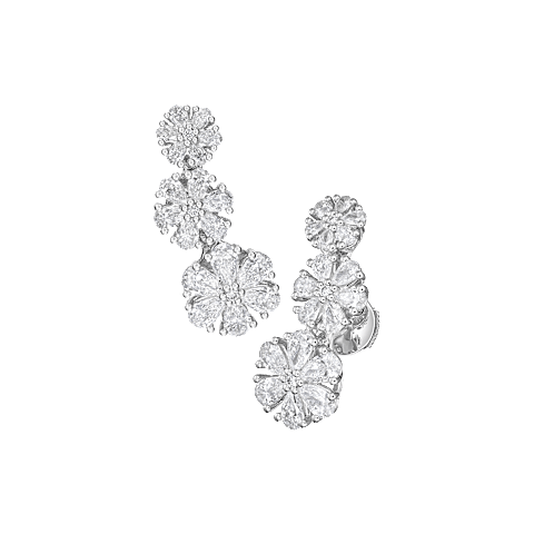 تكبير {0}Chopard - ألماس أقراط لور دو ديامون 83A065-1201 عرض أمامي و3/4